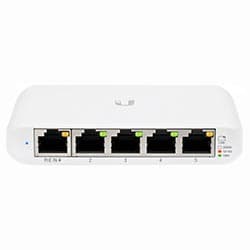 Hub Switch Unifi USW-FLEX-MINI BR Gigabit 5 Portas / RJ-45 / Poe 2.5W