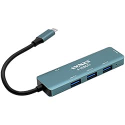 Hub USB-C 3.1 Satellite A-HUBC51 5 Portas / 4 USB 3.0 / USB-C Fêmea - Cinza