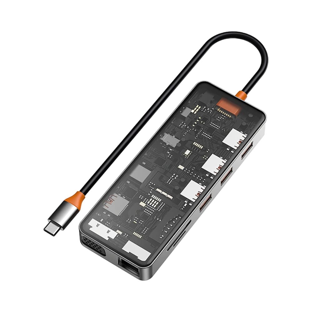 Hub USB-C 11 Em 1 Wiwu Cb011 Space Gray