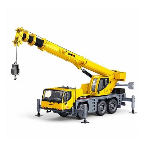 Miniatura Hui Na Toys Autocrane 1/50 Metal