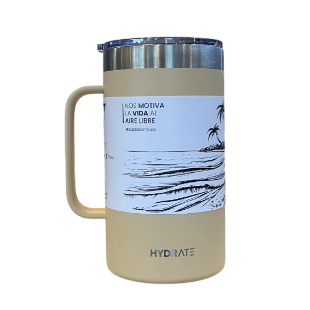 Garrafa Térmica Hydrate 710ml Bege