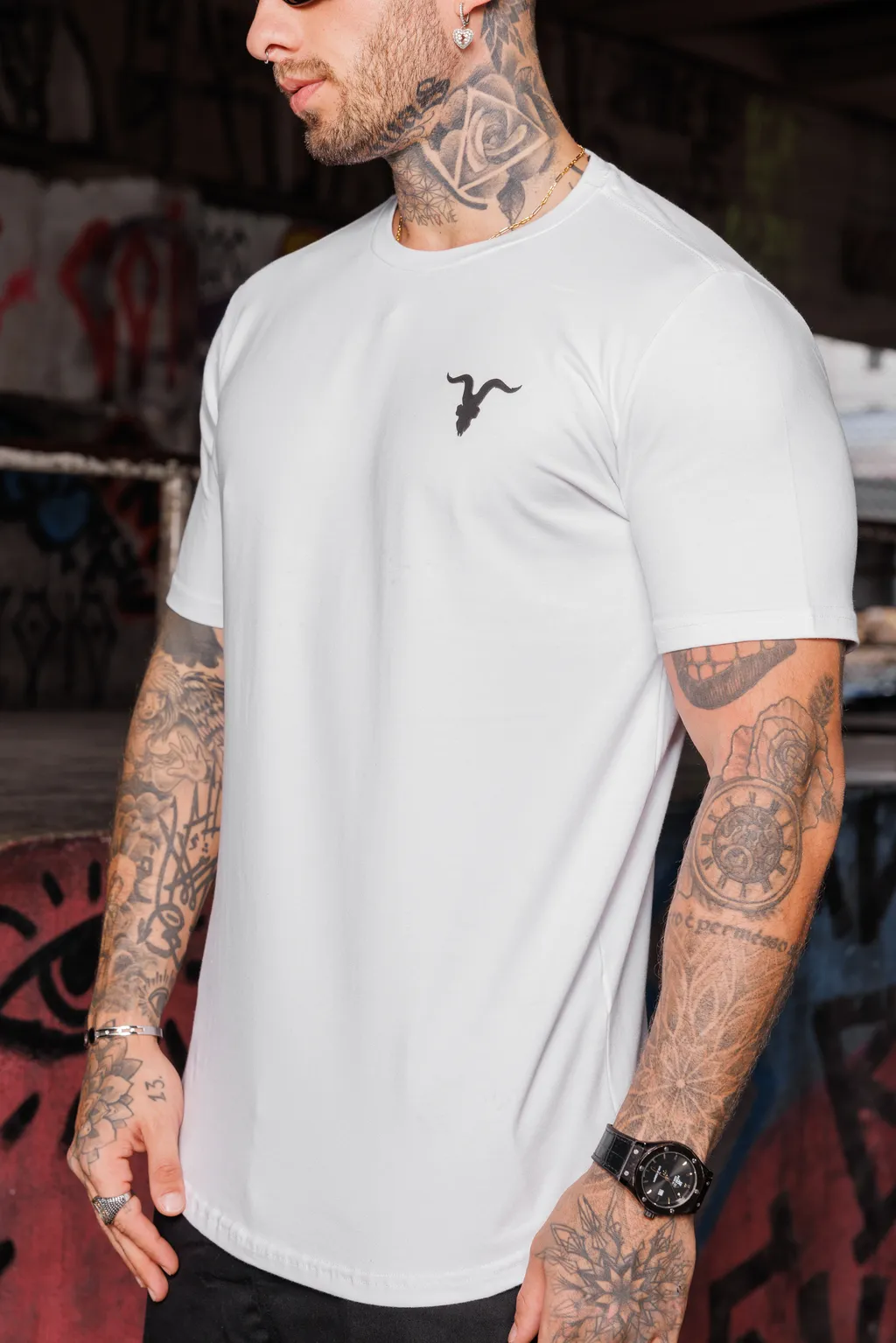 Ignite Remera Regular Rel Cst Masculino 61004 Blanco (t)g