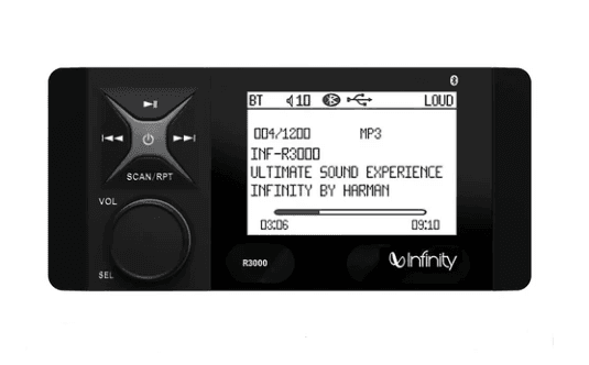 Infinity Stereo R3000 - BT/USB/FM - 4x55W