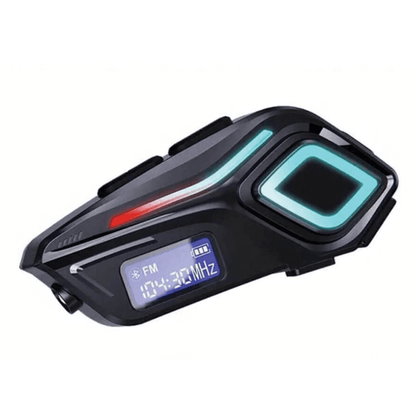 Intercomunicador Bluetooth para Moto Fone de Ouvido para Capacete Sem Fio Helmet K08 USB-C Preto