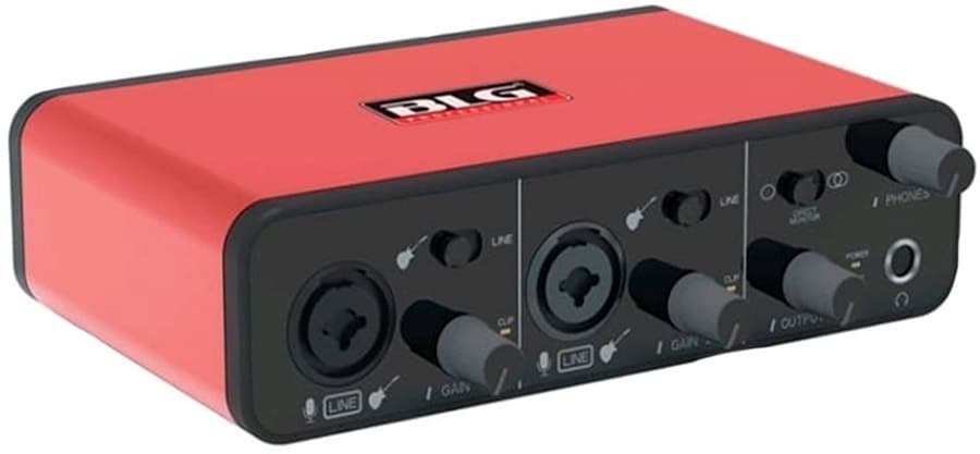 Interface de Áudio Blg B-2I2 2IN-2OUT USB Vermelha