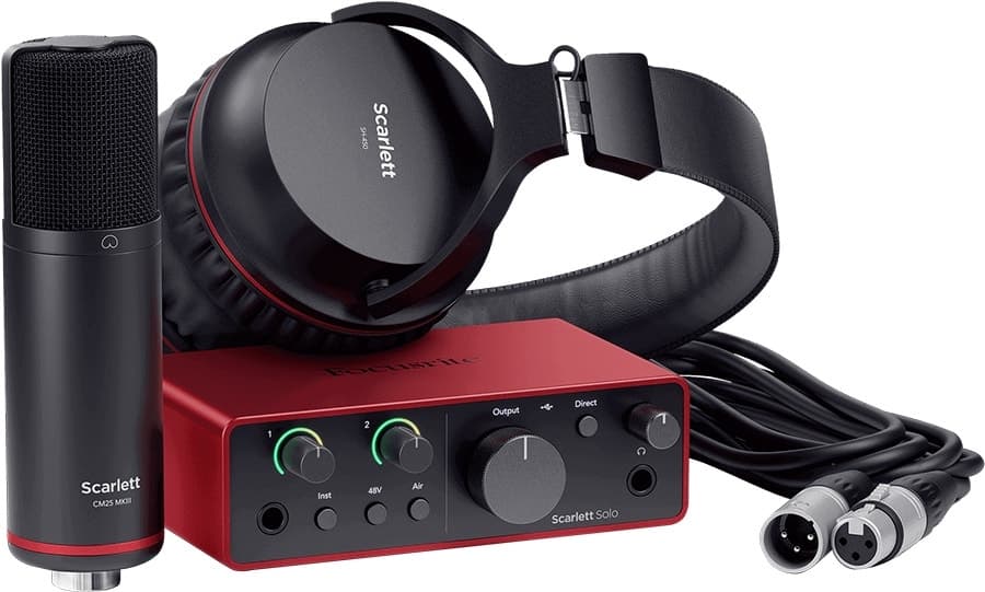 Interface de Áudio Focusrite Scarlett Solo Studio 4TH Gen