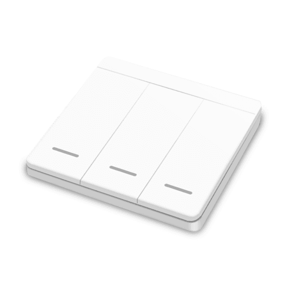 Interruptor Inteligente 4Life Rf433 com 3 Botões Rf1 Branco