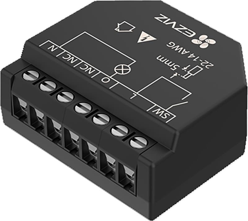 Interruptor Smart Ezviz Wi-Fi Relay 1PM Cs-T35 Preto