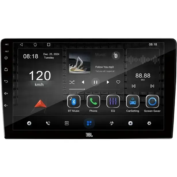 Jbl Multimedia Carplay Tela Origin A9 10.1" 4/64GB Wifi GPS Black