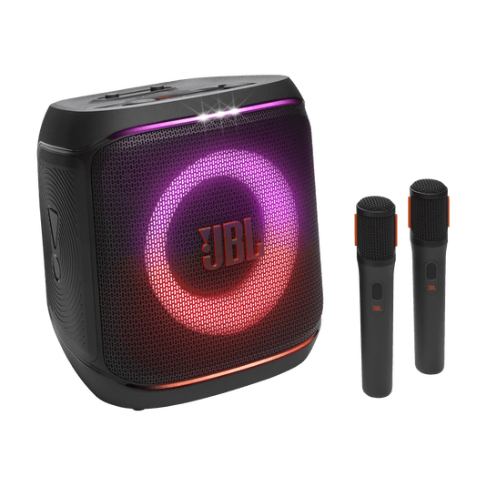 Caixa de Som Jbl Party Box Encore 2 Plus C/2 Microfone Bivolt Black