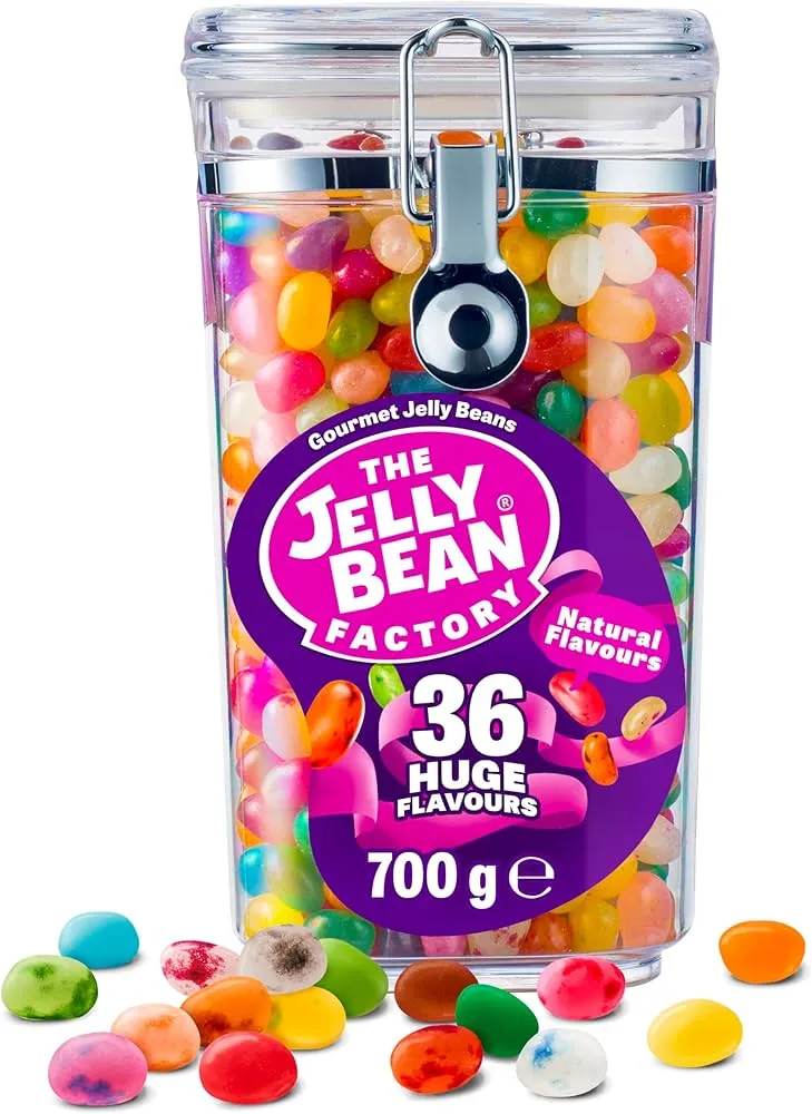 Balas Jelly Bean Caramelo Lata Presente 700GR
