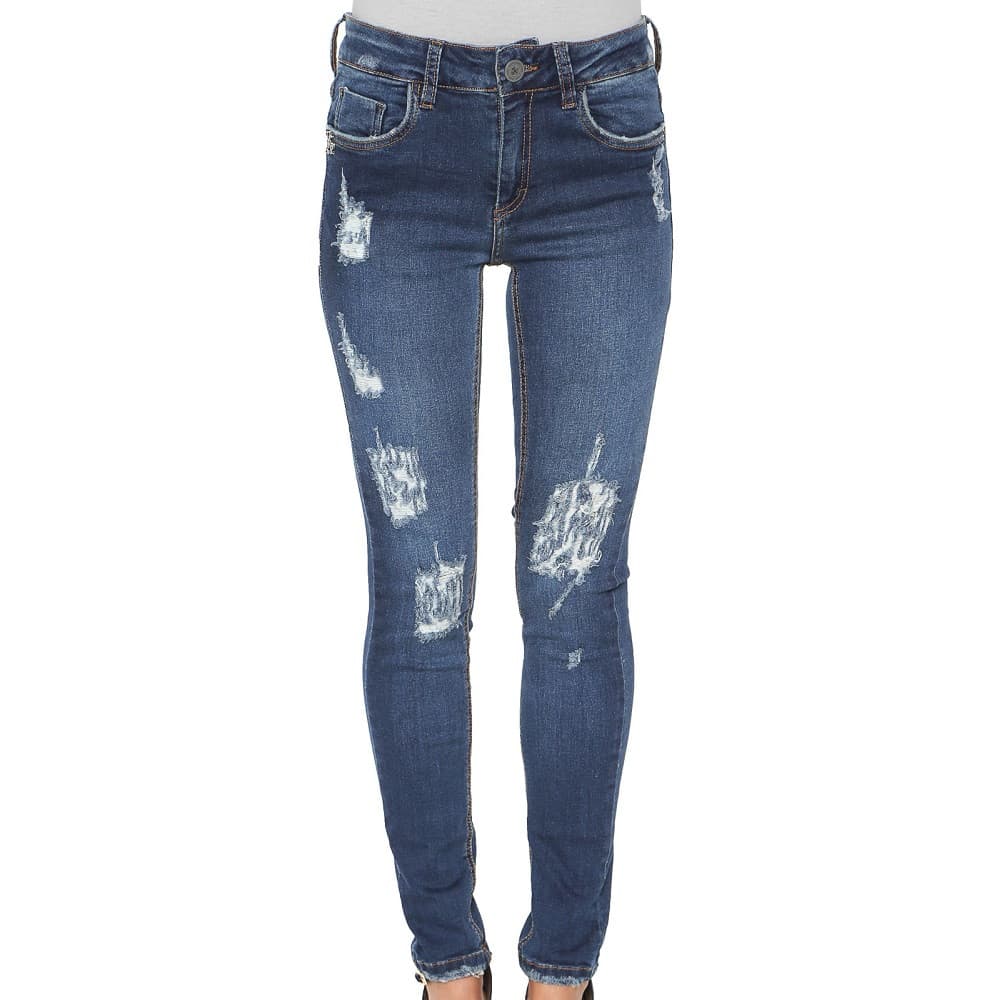Calça Jeans John John Skinny Destroyed Azul