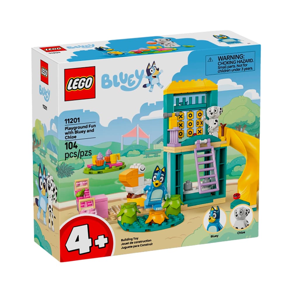 Brinquedo de Construção Lego Bluey Playground Fun With Bluey And Chloe 104 Peças