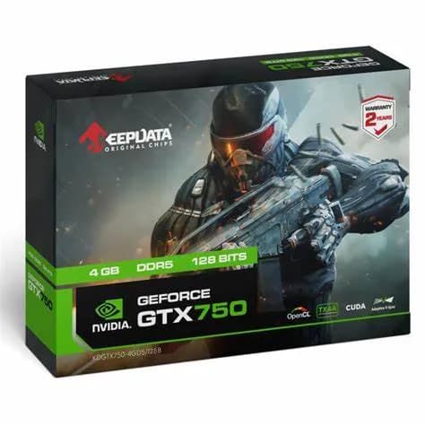 Placa de Vídeo Keepdata Geforce GTX750 Kdgtx750-4GD5/128B 4GB DDR5 128 Bits