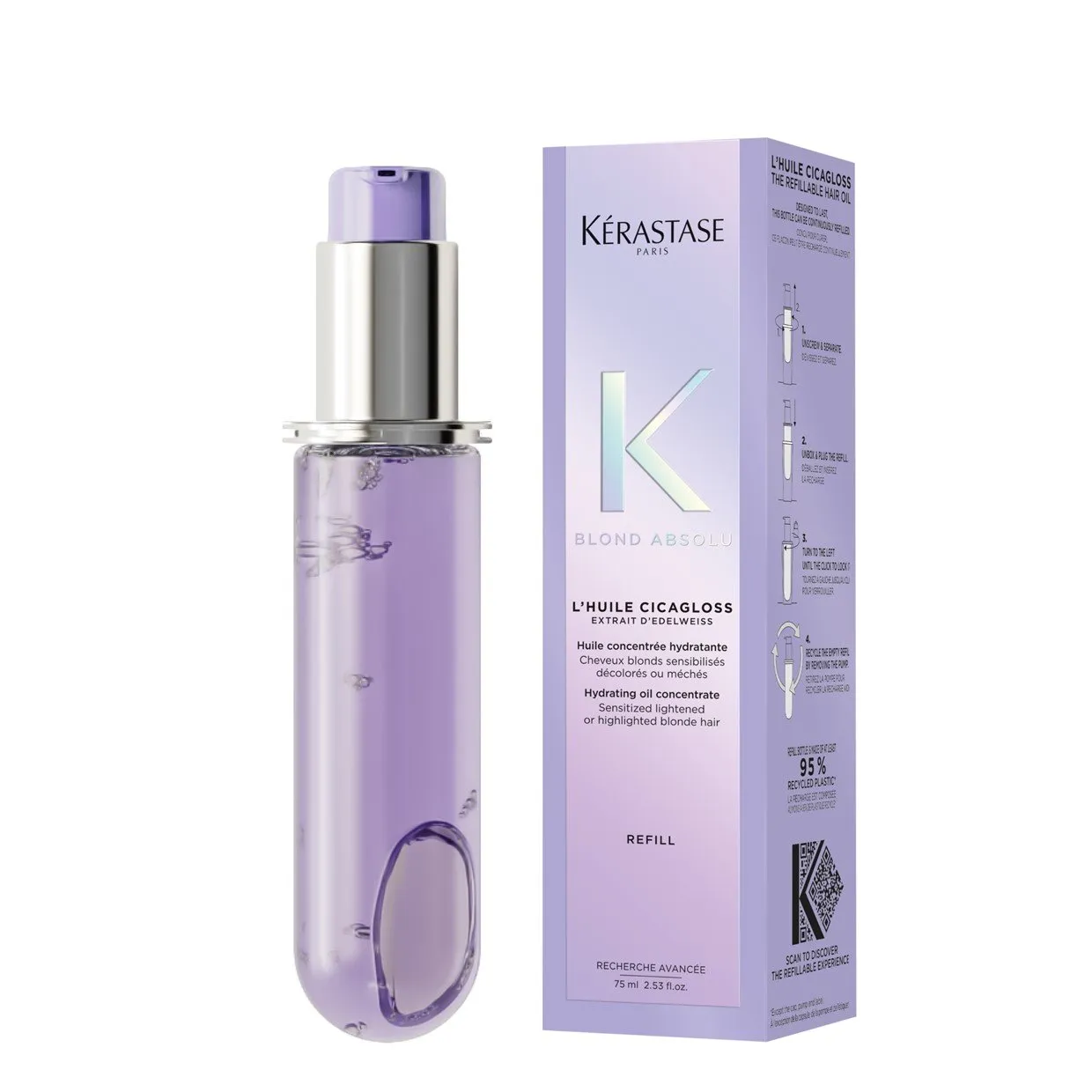 Tratamento Capilar Kerastase K Blond Absolu L´huile Cicagloss 75ml