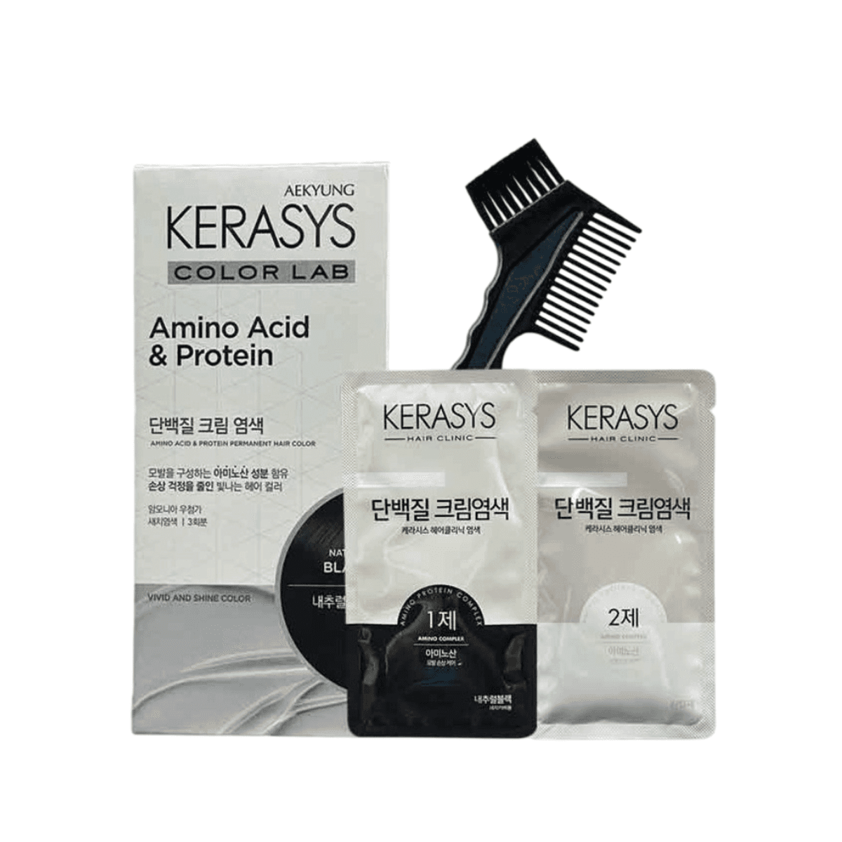 Coloração Kerasys Lab Amino Acid&protein Natural Black 20GR