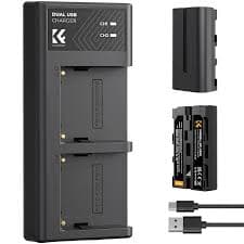 Kit Bateria e Carregador K&f Concept Np-550 2BAT/CARG.P/SONY Kf28.0046