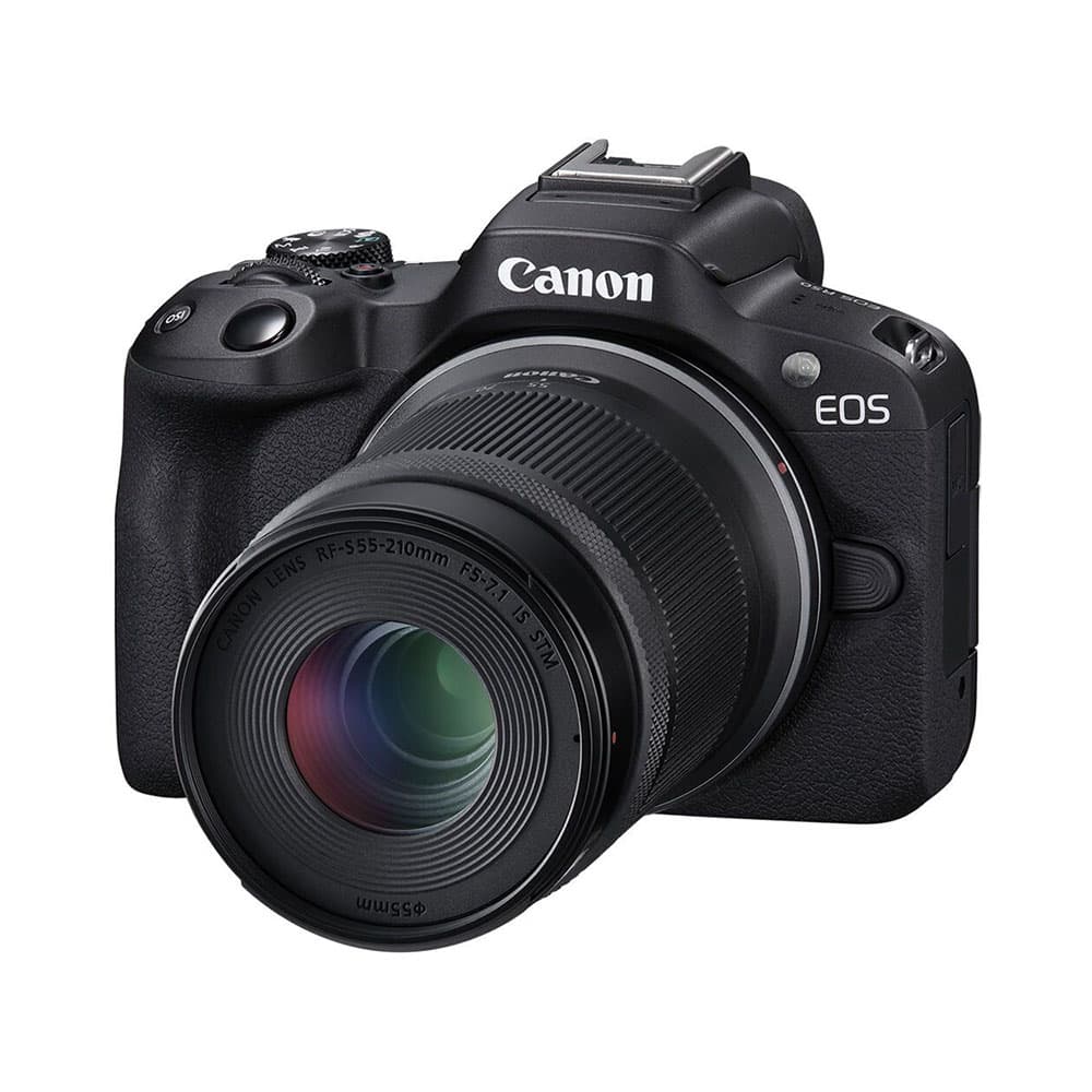 Kit Câmera Canon Eos R50 18-45MM F/4.5-6.3 + Lente 55-210MM F/5-7.1 Is Stm