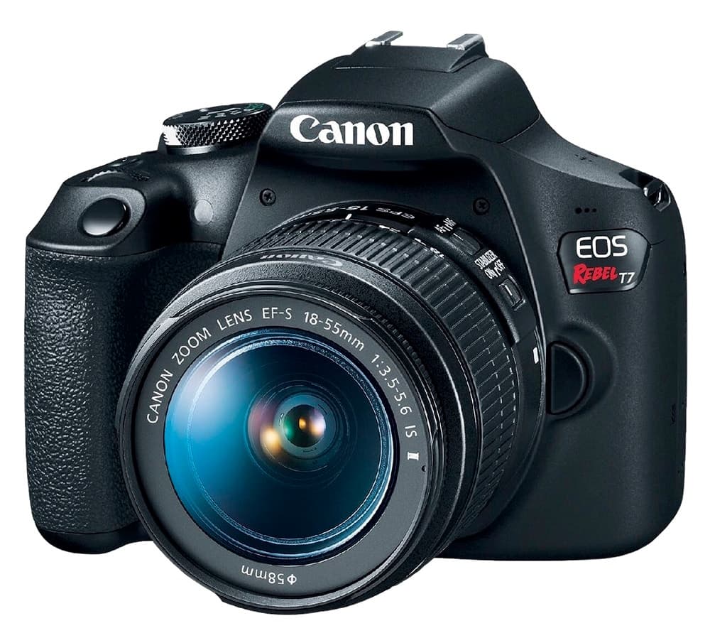 Kit Câmera Canon Eos Rebel T7 Lente Ef-S 18-55 Is Ii