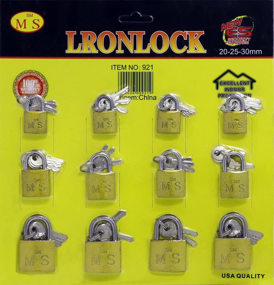 Kit de Cadeados Lronlock 921 (20-25-30Mm) 12 Unidades