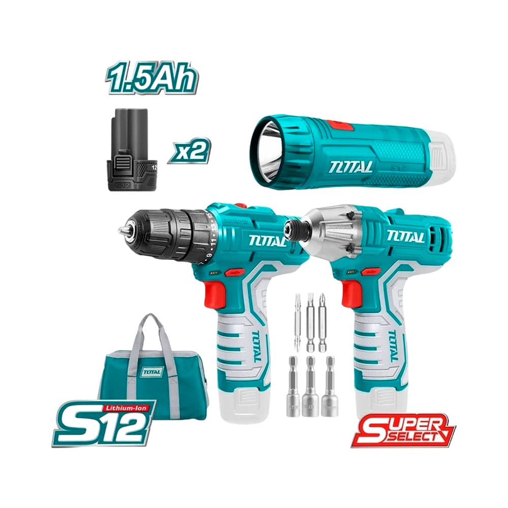 Kit de Ferramentas Total Tkli1203 10V 220V