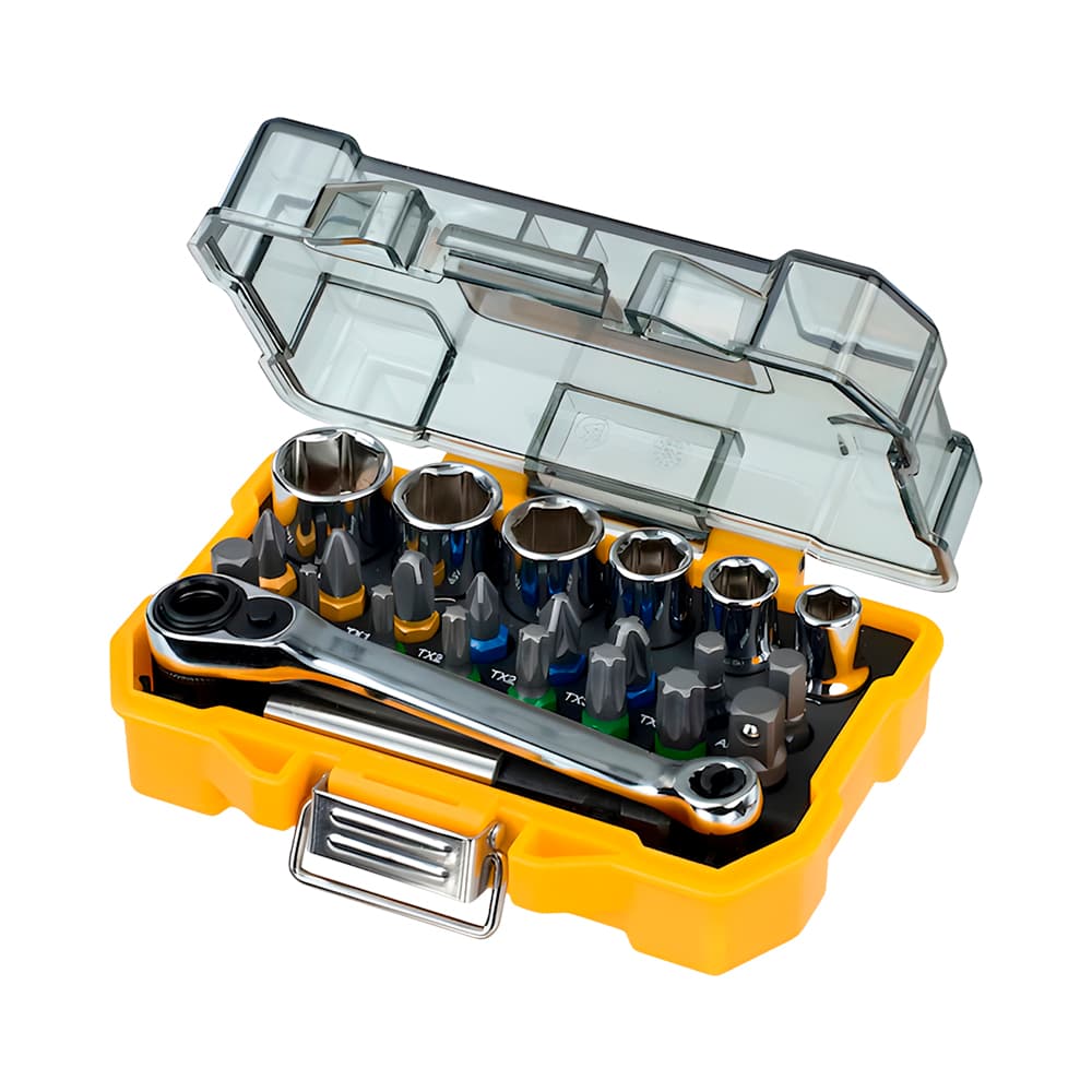 Kit de Pontas e Tubos Estriados Dewalt 24 Peças