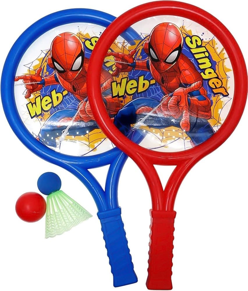Kit de Raquetes Marvel Spider-Man Boom Ball Ja-Ru