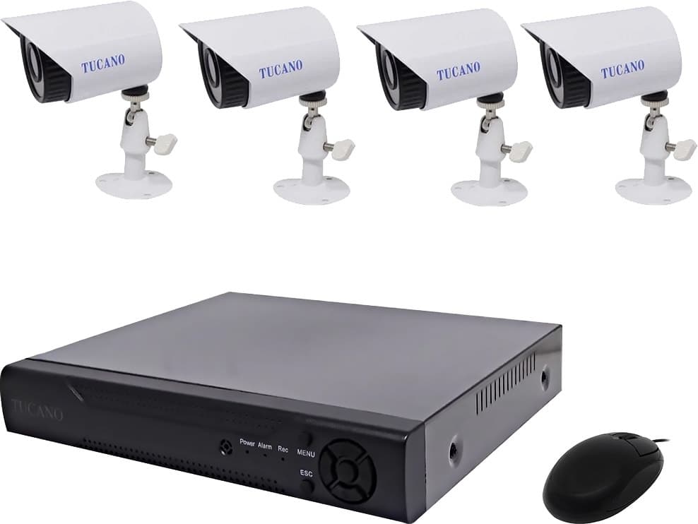 Kit Dvr e Câmeras Tucano Video Recorder K04