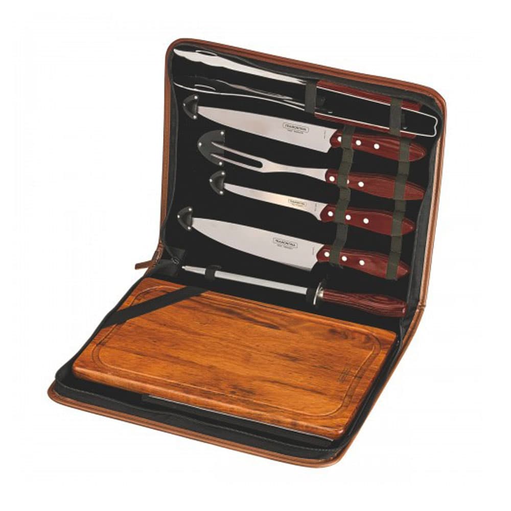Kit para Churrasco Tramontina 21198/765 8 Peças com Estojo