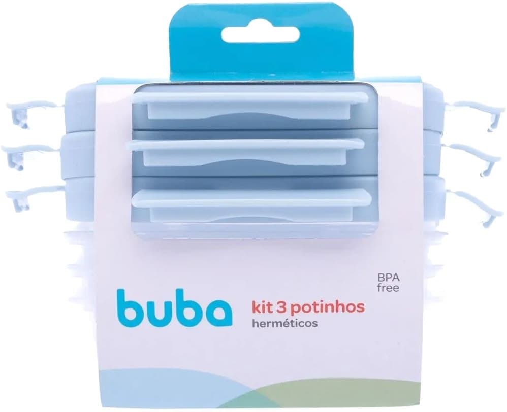 Kit Potes Herméticos Buba Azul