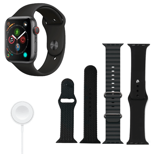 Kit Relógio Smartwatch Ur Ur-X 2.0" 3 Em 1 com Bluetooth 3 Pulseiras Preto