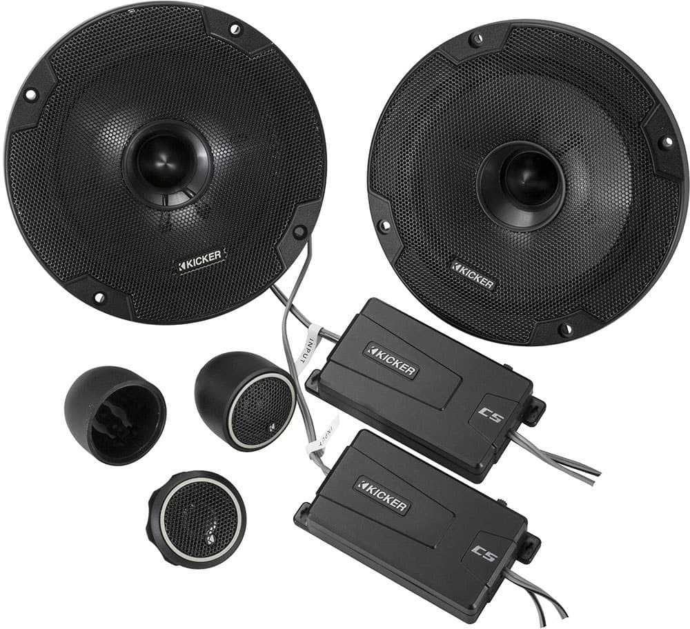 Kit Subwoofer Kicker 6.1/2" + Tweeter 3/4" 46Css654 - 100 Watts