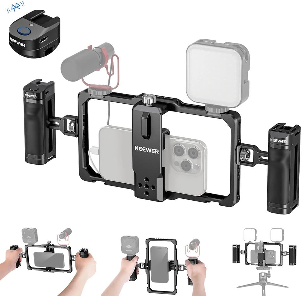 Kit Suporte Estabilizador Universal para Celular Neewer PA009E - Preto