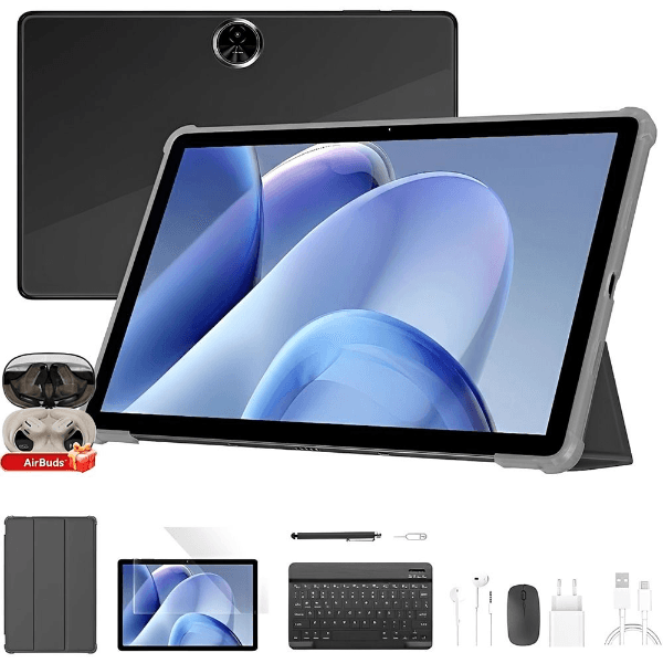 Kit Tablet Blackview Zeno 5 11" LTE 24GB + 128GB Wi-Fi Bluetooth 13MP + 8MP Android 16 Cinza Espacial