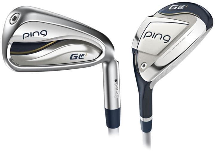 Kit de Tacos de Golfe Ping G Le3 Hybrid 4, 5 + Iron 6-Pw, Uw, Sw Ult250 Lite (9 Unidades)