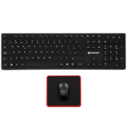 Kit Teclado MOX MO-K351 Wireless + Mouse + Mousepad / Espanhol - Preto