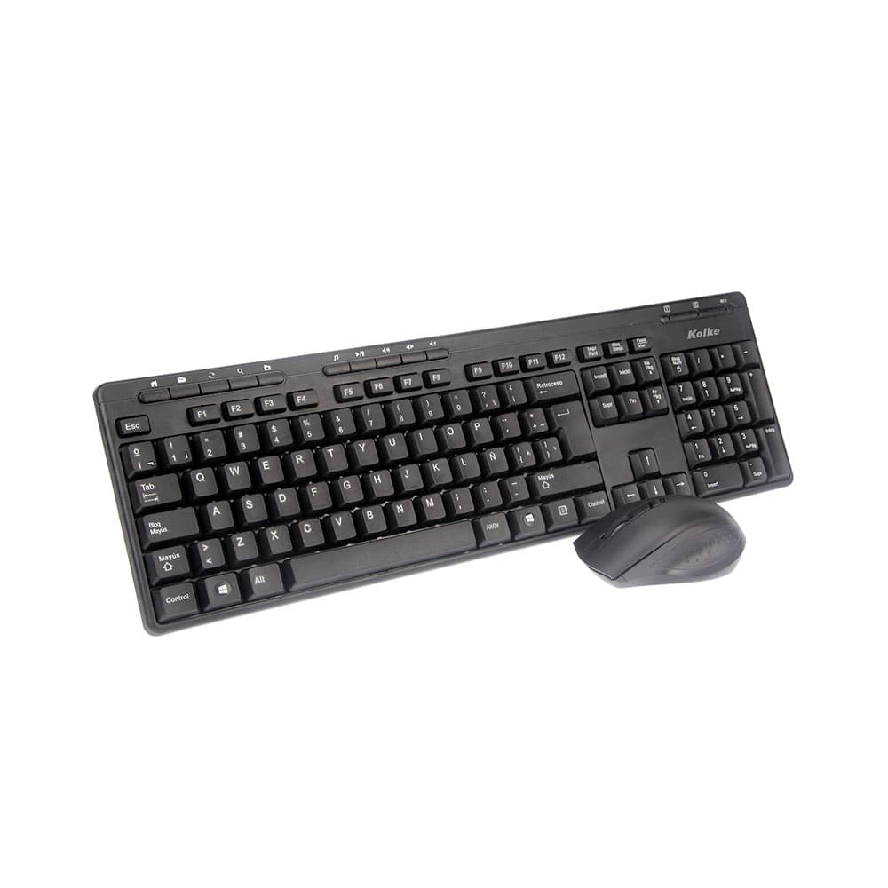 Kit Teclado e Mouse Sem Fio Kolke Kek-195 Preto