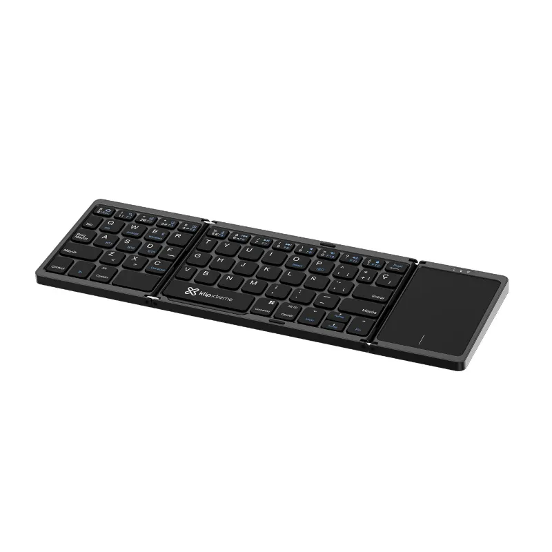 Teclado Klip Kck-650S-Bk Flexplit C/touchpad Bt Spa Black