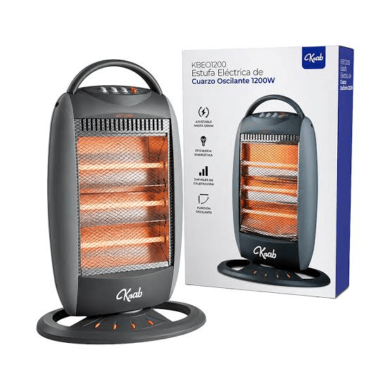 Aquecedor Krab Kbeo1200 3 Níveis de Temperatura 1200W 220V Cinza