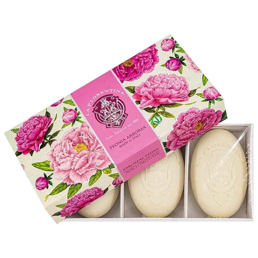 Kit de Sabonetes La Florentina Toscano Fragrância Rosas 3PCS