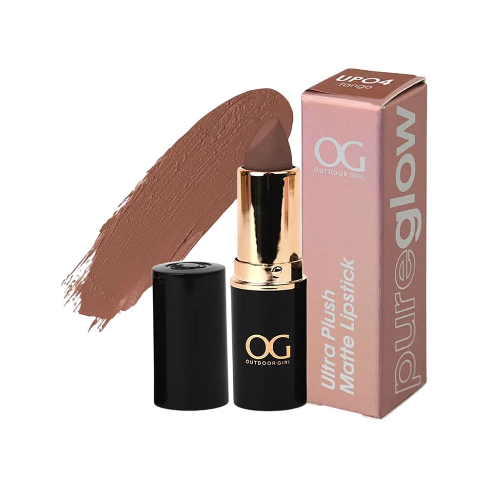 Batom Outdoor Girl Pure Glow Ultra Plush Matte Up04 Tango 4GR