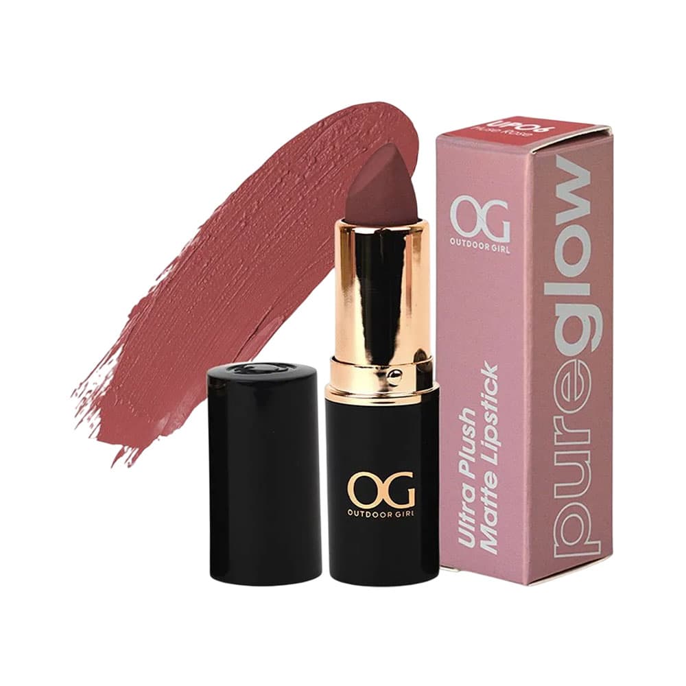 Batom Outdoor Girl Pure Glow Ultra Plush Matte Huse Rosa 4G