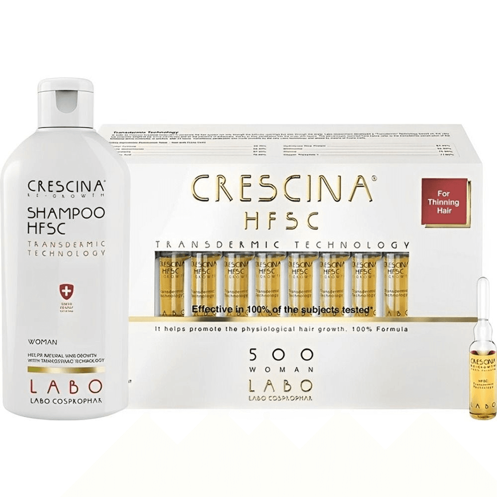 Labo Cosprophar Set Ampola para Crescimento Crescina Hsfc500 Woman 20AMP.X3.5ML+SHAMP