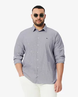 Camisa Lacoste M Ch0198 23 522 Poplin Stretch Slim Fit Tam. 40