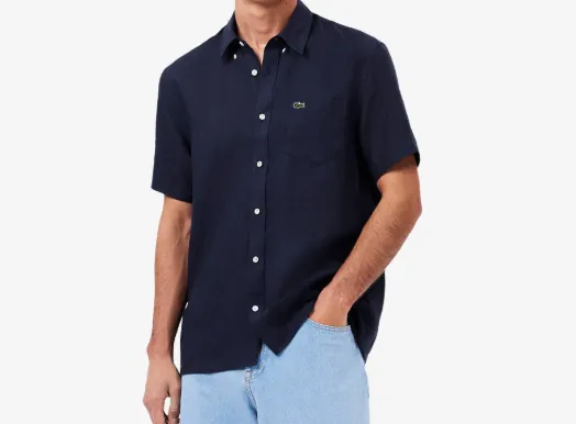 Camiseta Lacoste M Ch5699 23 166 Lino Lisa Regular Fit (T) 44