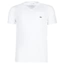 Camiseta Lacoste Pima Th6710 07 Branco Tam. 07