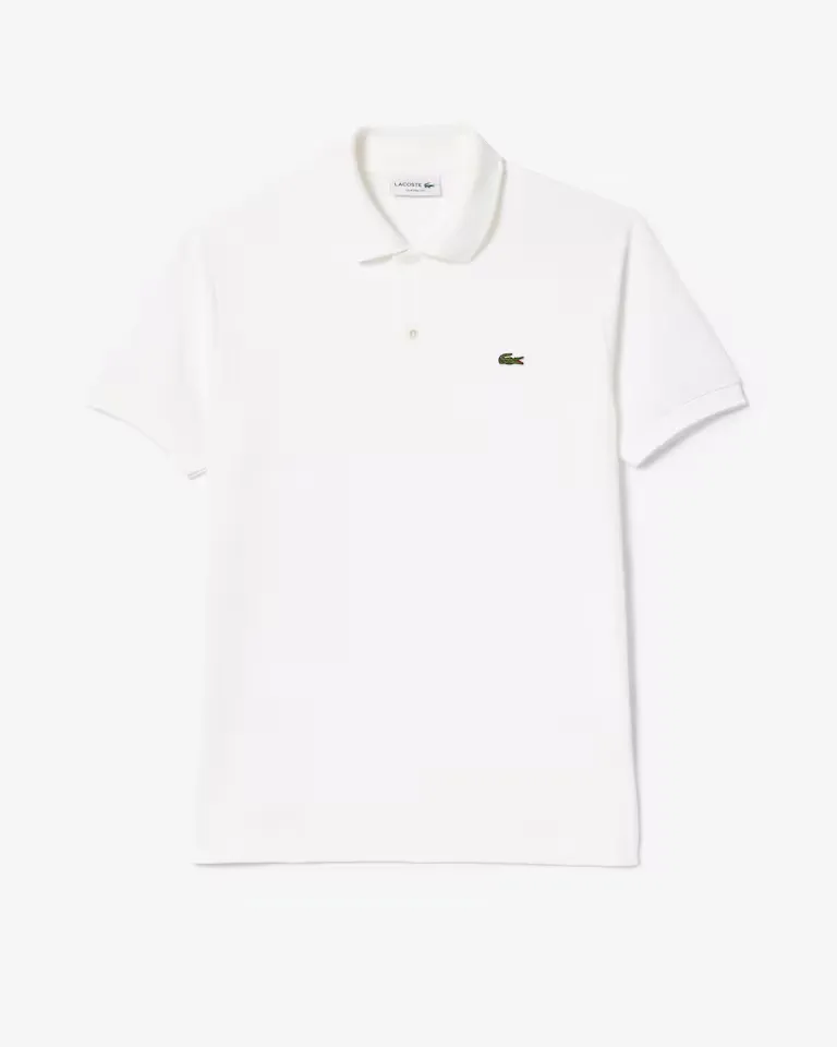 Camiseta Polo Lacoste Clasic L1212-23001 Original Fit Branco Tam. 7