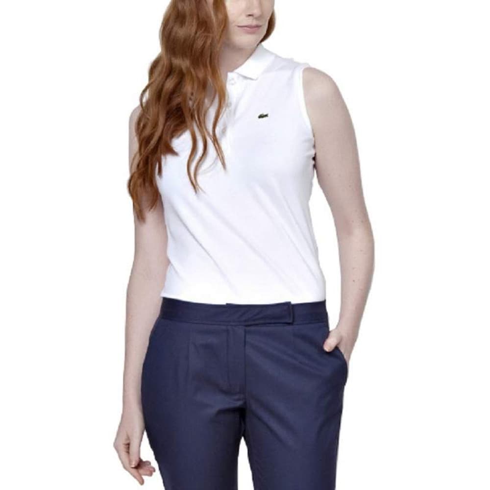 Camiseta Polo Feminina Lacoste Branca