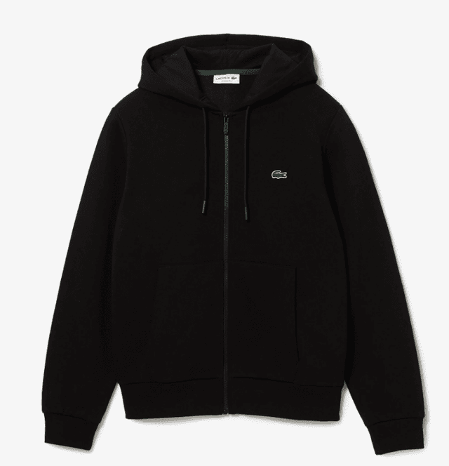 Jaqueta com Capuz Lacoste Masculino Preto (8) Tam. 8