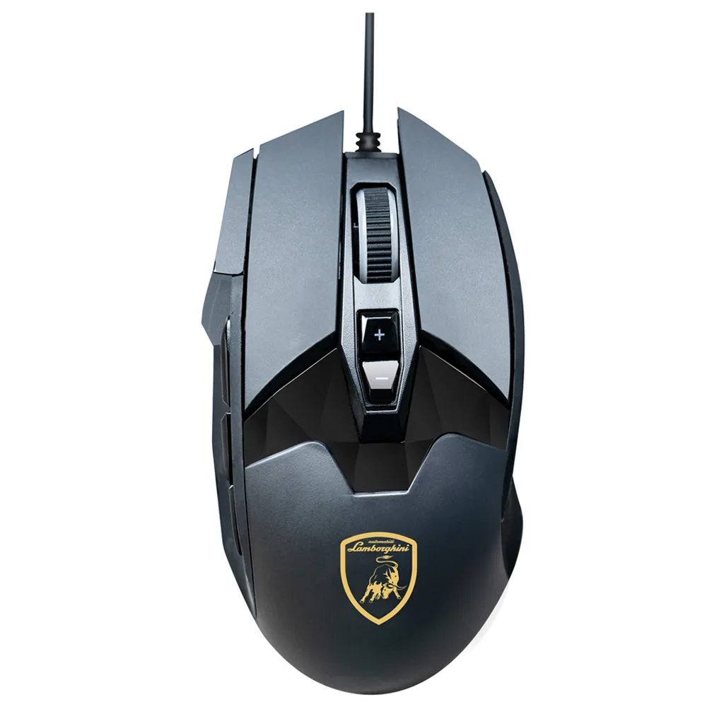 Mouse Lamborghini Veneno Granatus RGB Plástico 155.0 ± 5G Preto